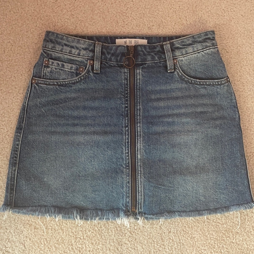 Free People Denim Skirt